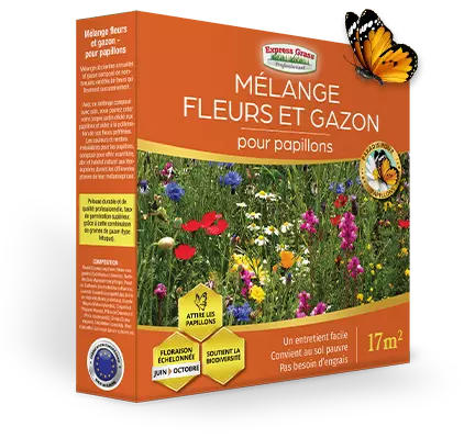 Bloemen- en gazonmix - voor vlinders
