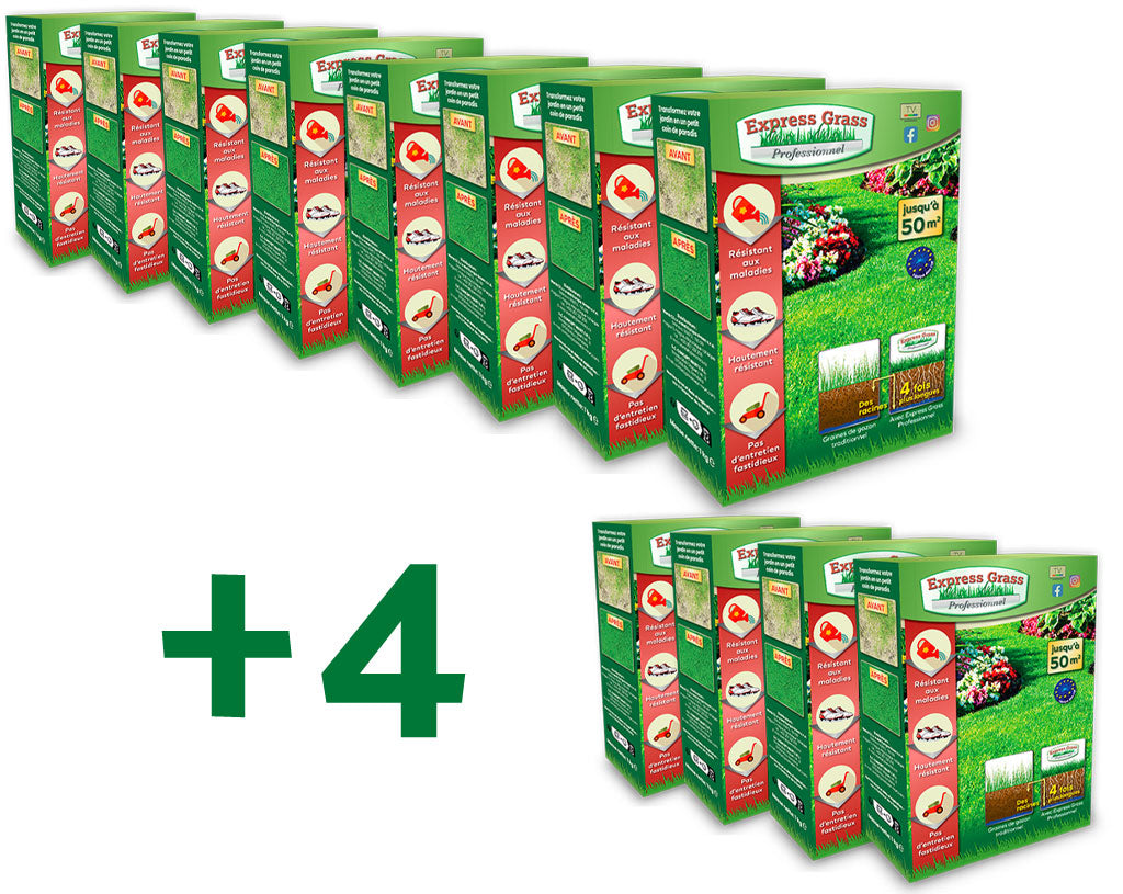 8 + 4 dozen Express Grass Professionnel